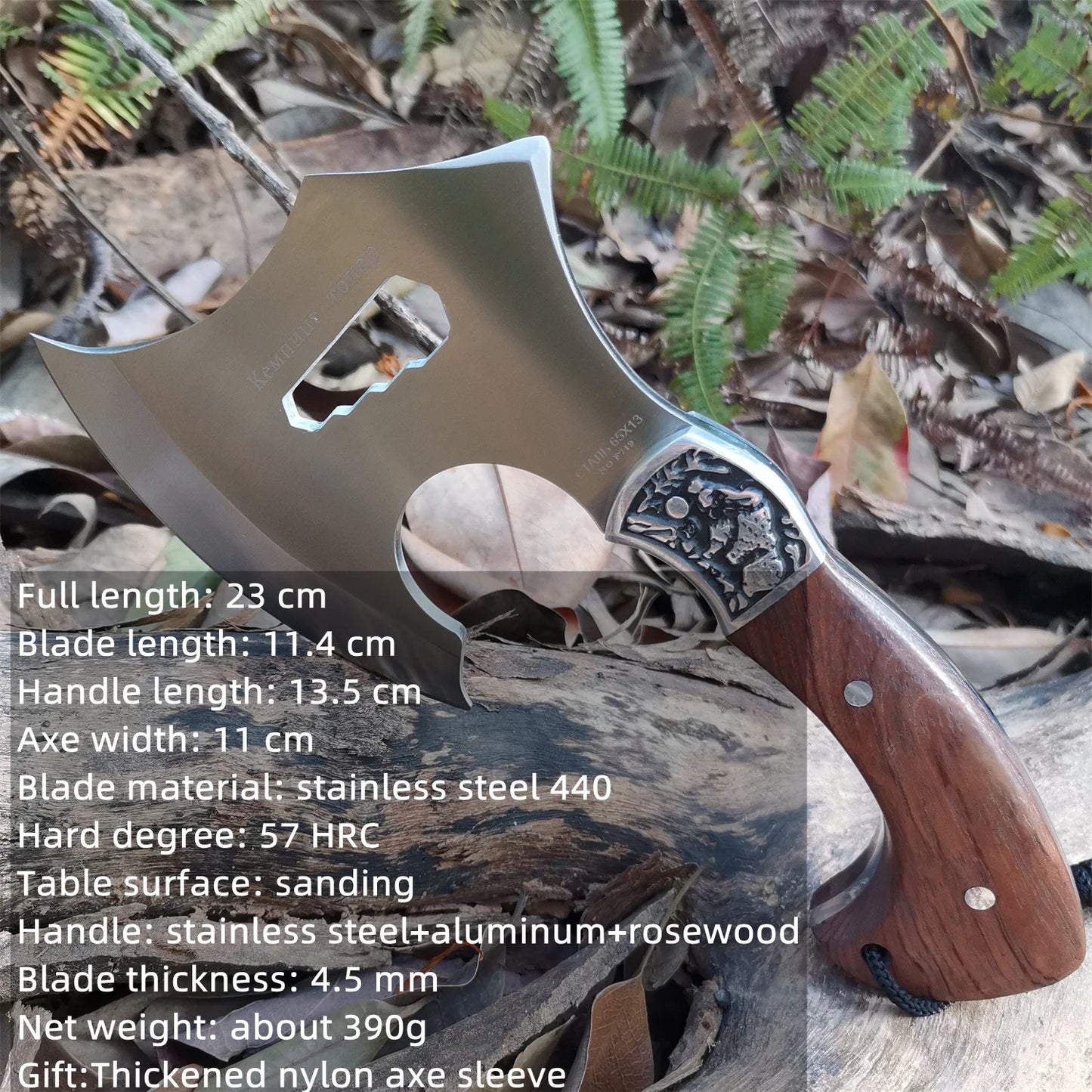 Survival Hatchet with Sheath and Shock Grip (5 Styles)