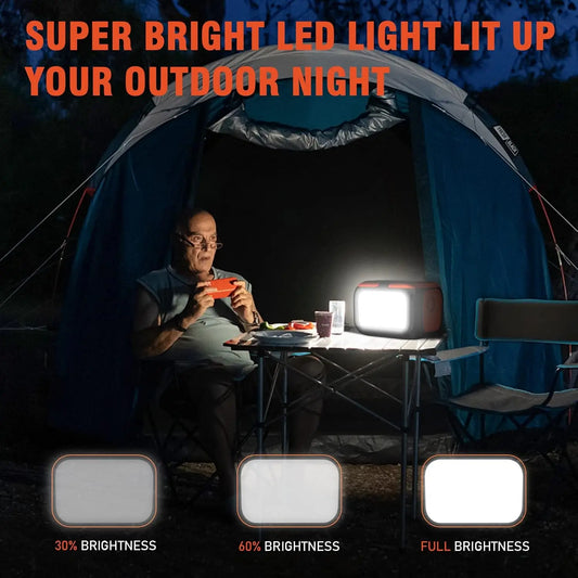 Portable Power Station 600W 300W 200W Solar Generator with 110V AC Outlets for Camping