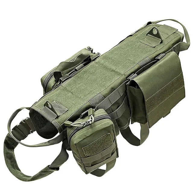 Military Dog Harness and Leash Set for Large Breeds