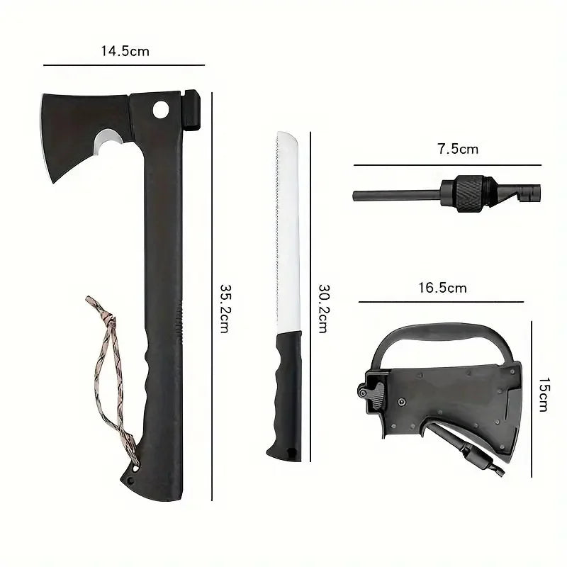 Lightweight Camping Hatchet with Saw and Fire Starter