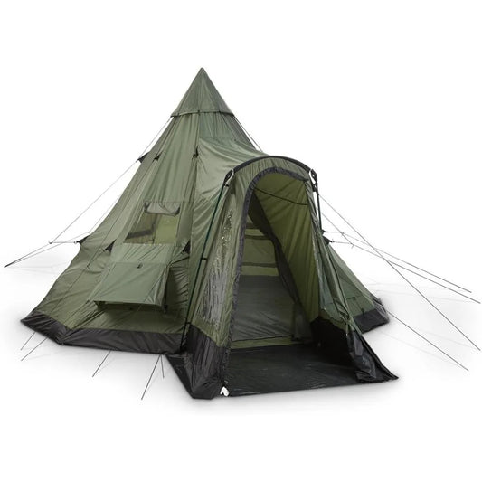 Deluxe 6 Person Waterproof 4 Season Teepee Tent