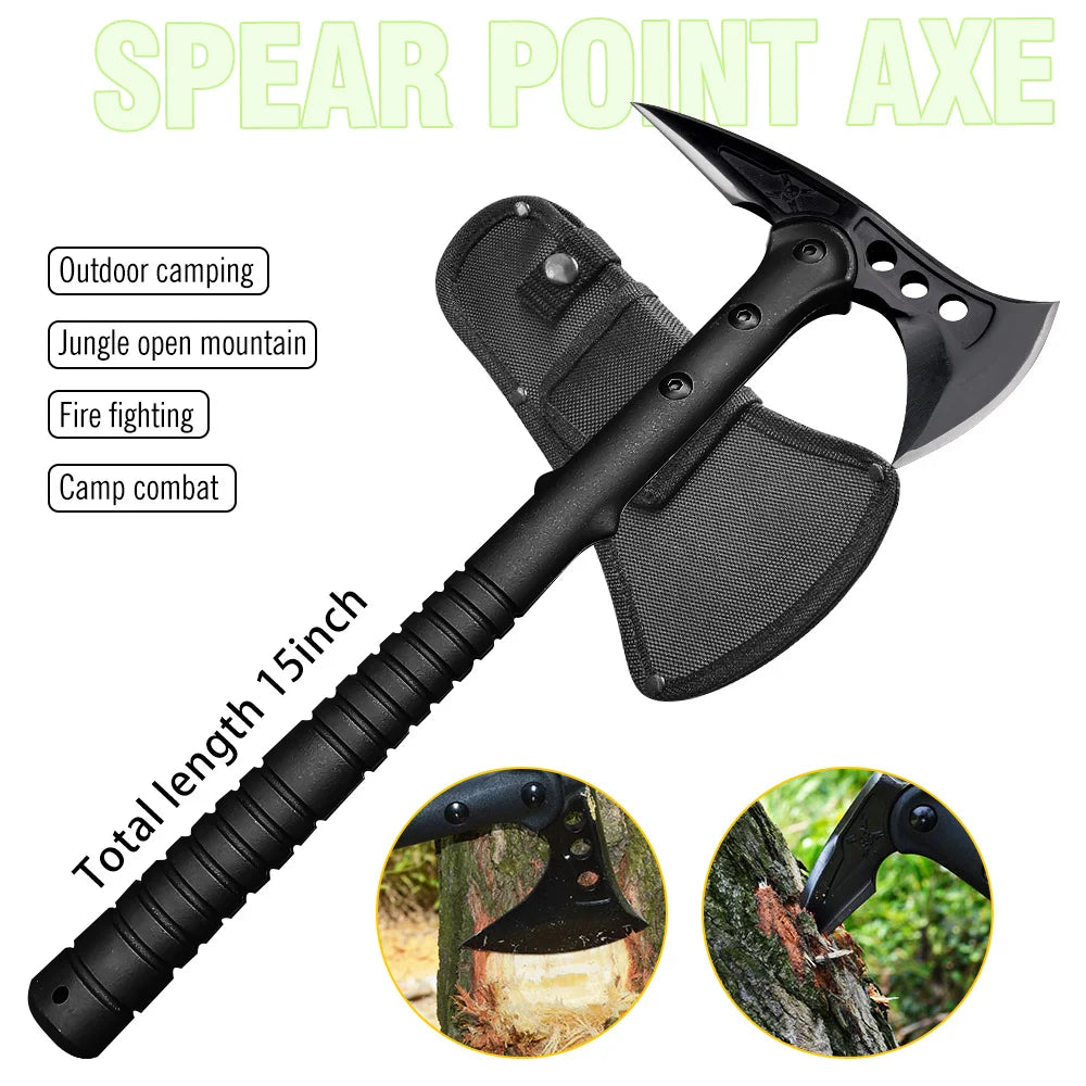 ABS Handle Outdoor Camping Survival Axe with Multi-Function Design