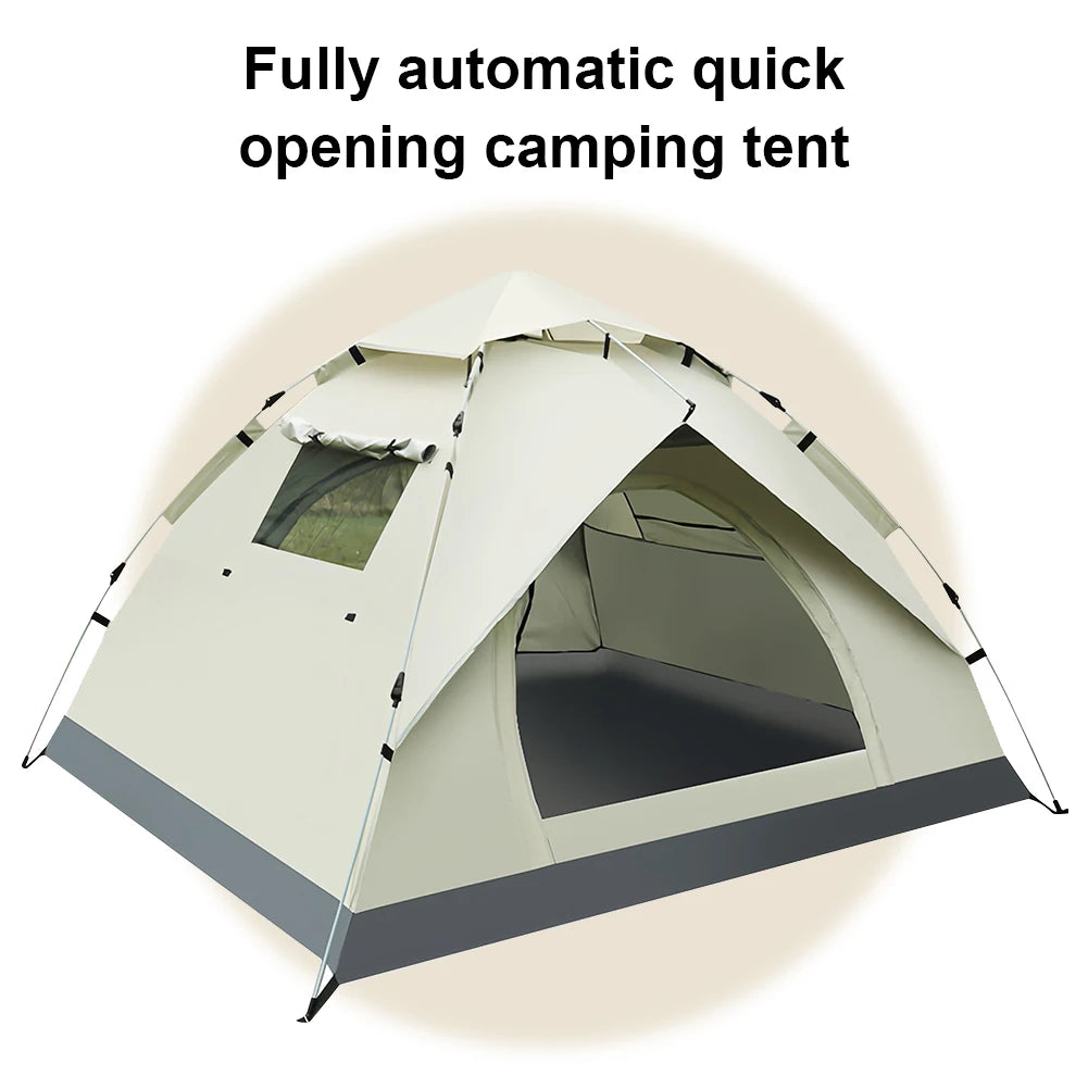 Lightweight Quick Open Waterproof Camping Tent with Sunshade