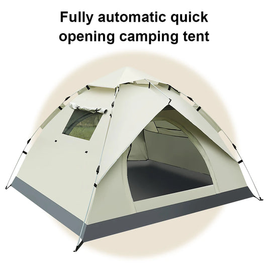 Lightweight Quick Open Waterproof Camping Tent with Sunshade
