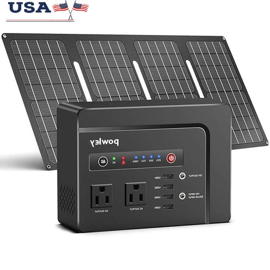 200W Portable Solar Generator with 40W Panel & Pure Sine Wave Output