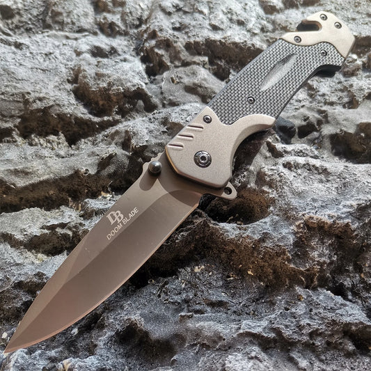 High Quality G10 Folding Knife Stainless Steel EDC Tool