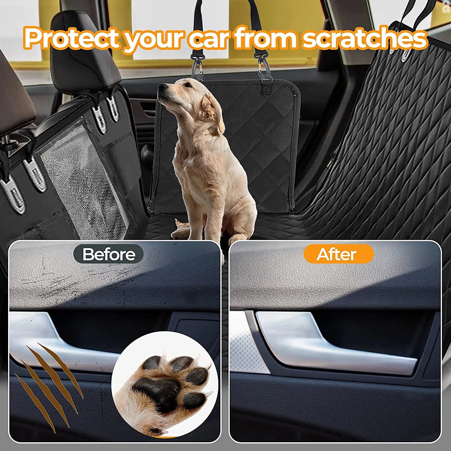 Dog Car Seat Cover Waterproof Nonslip Protector