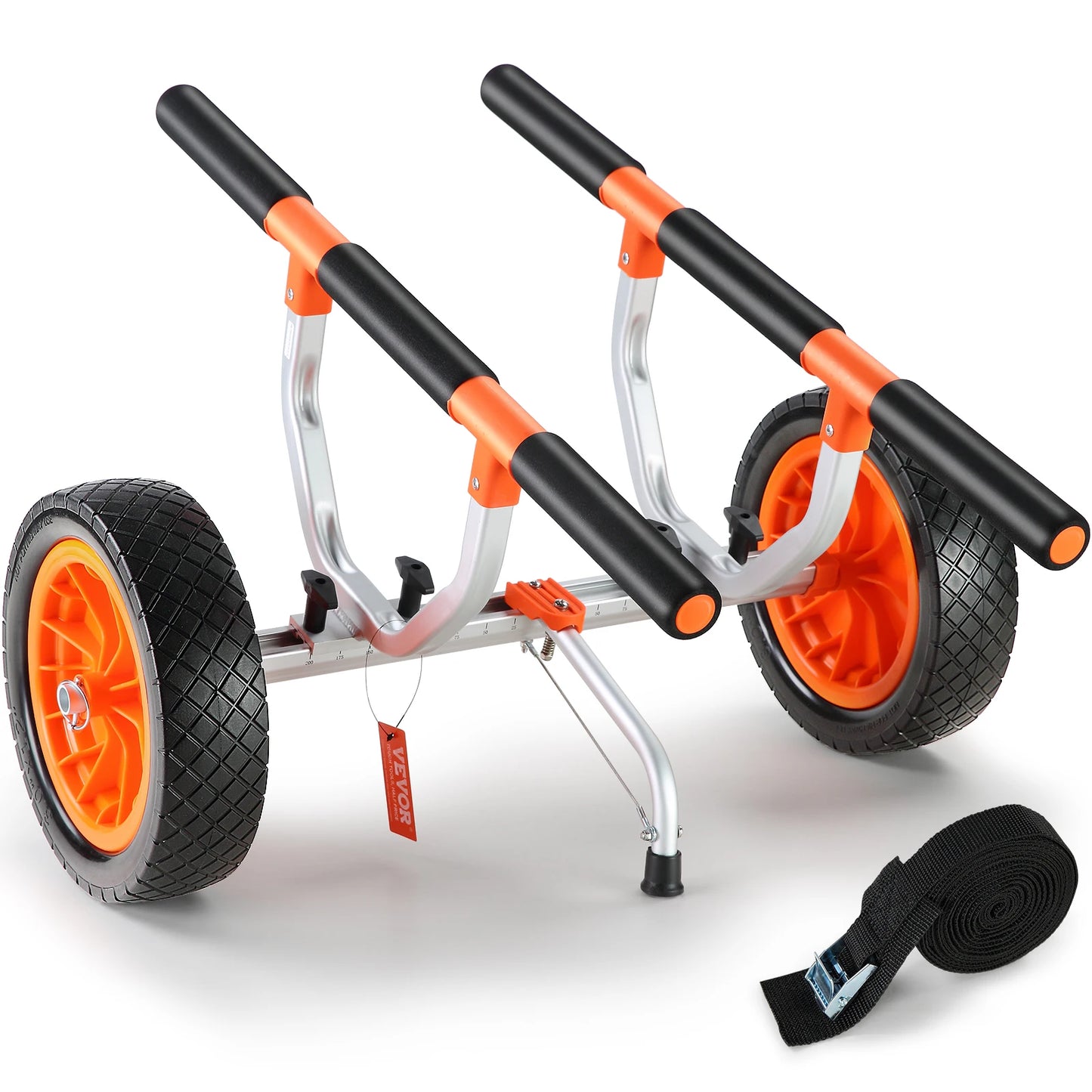 VEVOR 450lb Kayak Cart Detachable Canoe Trolley with 12'' Tires & Adjustable Width