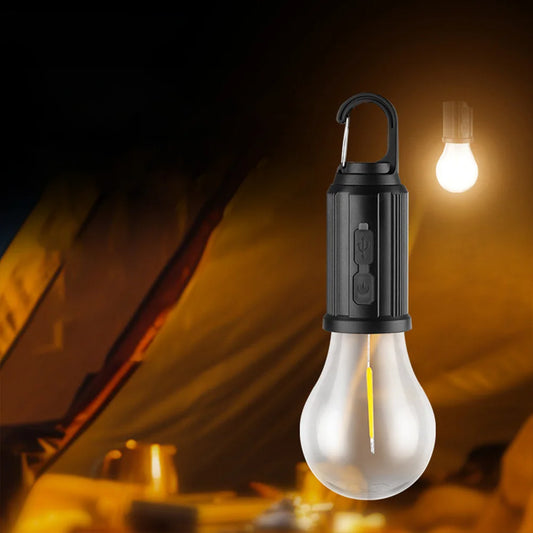 Solar-Powered LED Camping Lantern USB Rechargeable