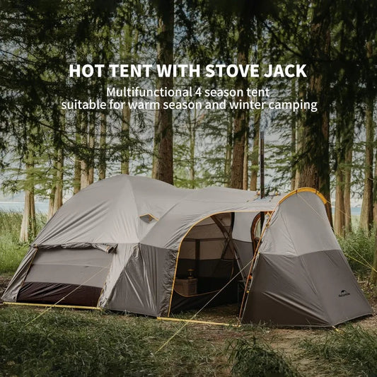 4 Season Waterproof Camping Tent with Stove Jack