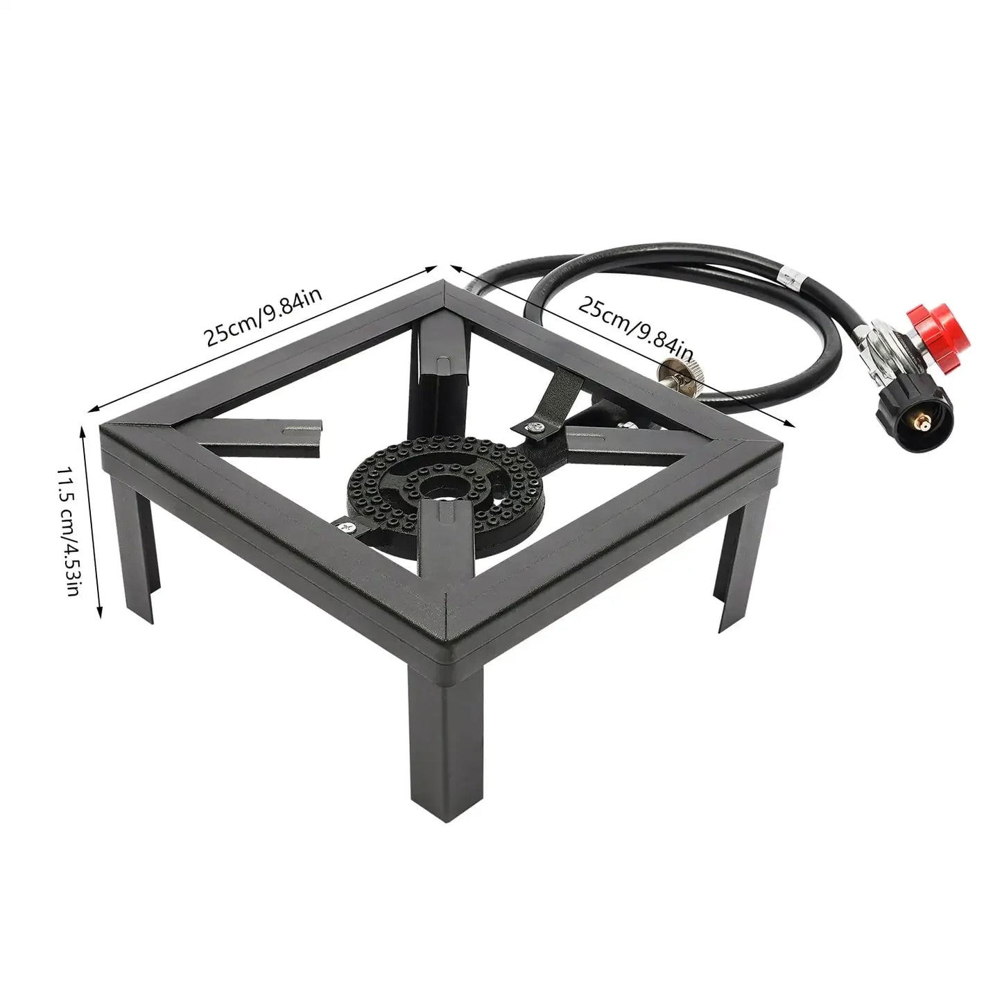 Portable Outdoor Propane Camping Stove with Adjustable 20PSI Regulator 8000W