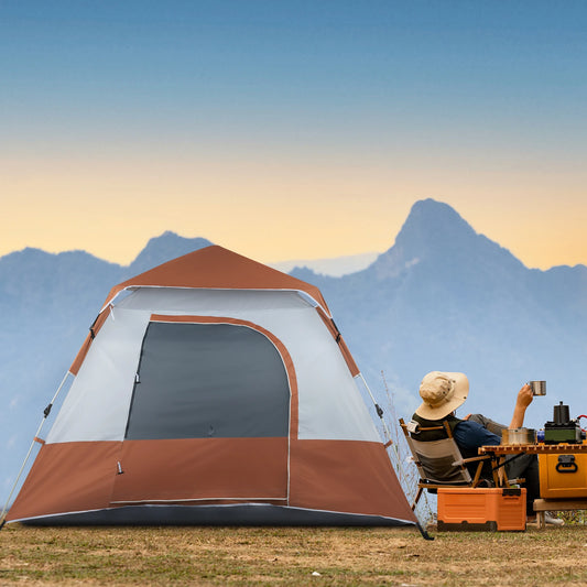 Quick Setup 4 Person Family Camping Tent