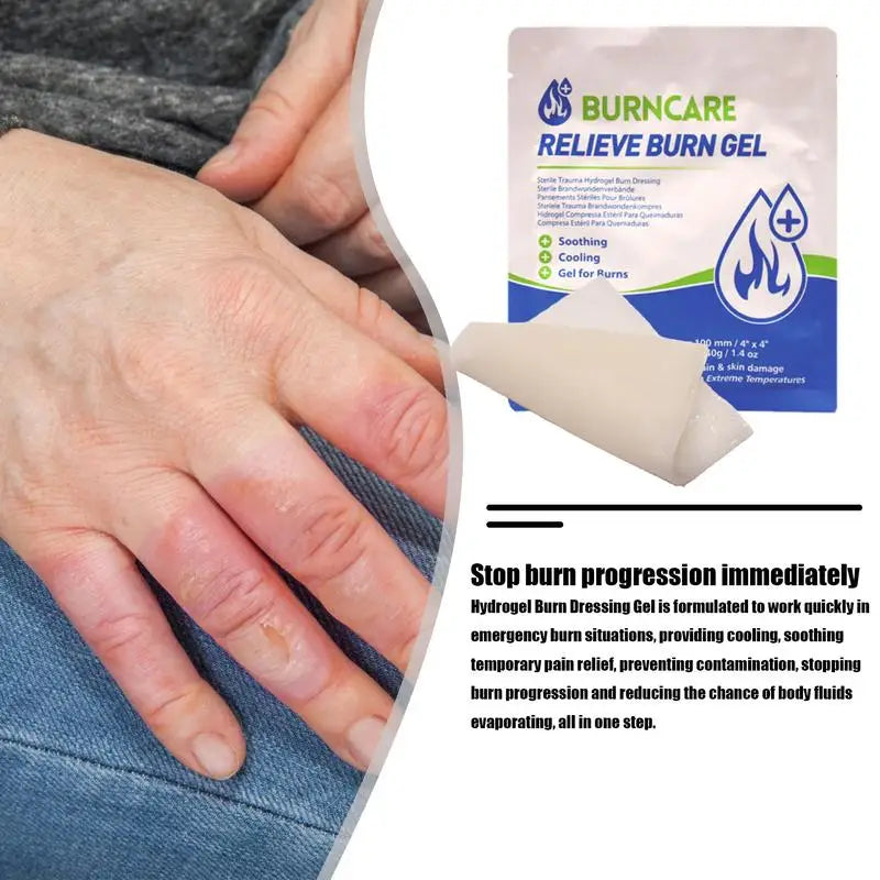 Burn Dressing Gel Patch for Wound and Scald Care