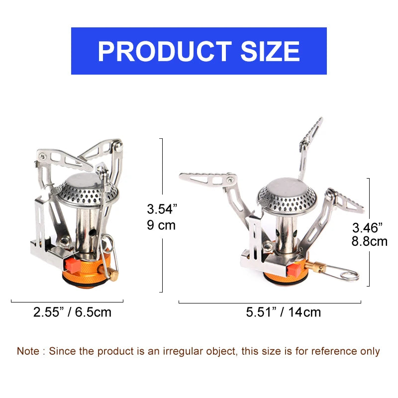 Portable Camping Cookware and Stove Set