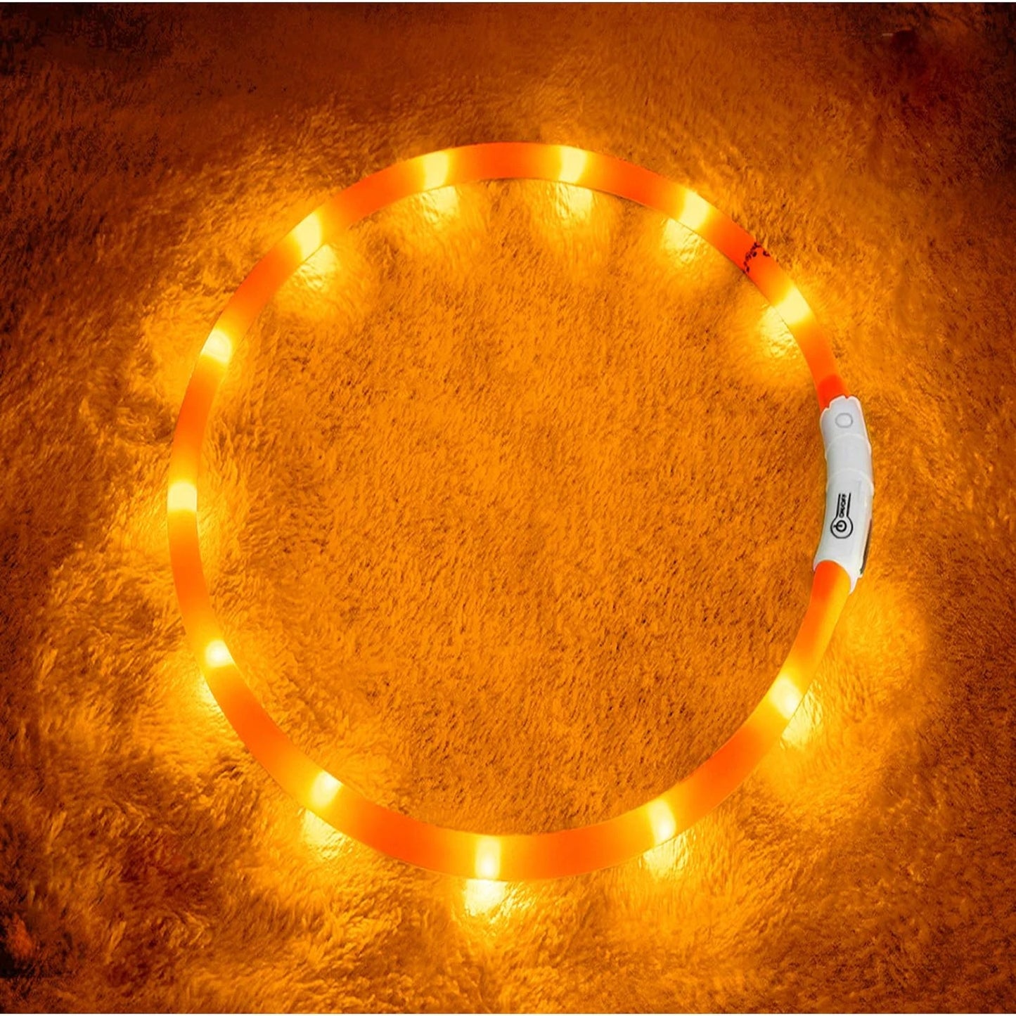 USB Rechargeable LED Dog Collar with 3 Light Modes