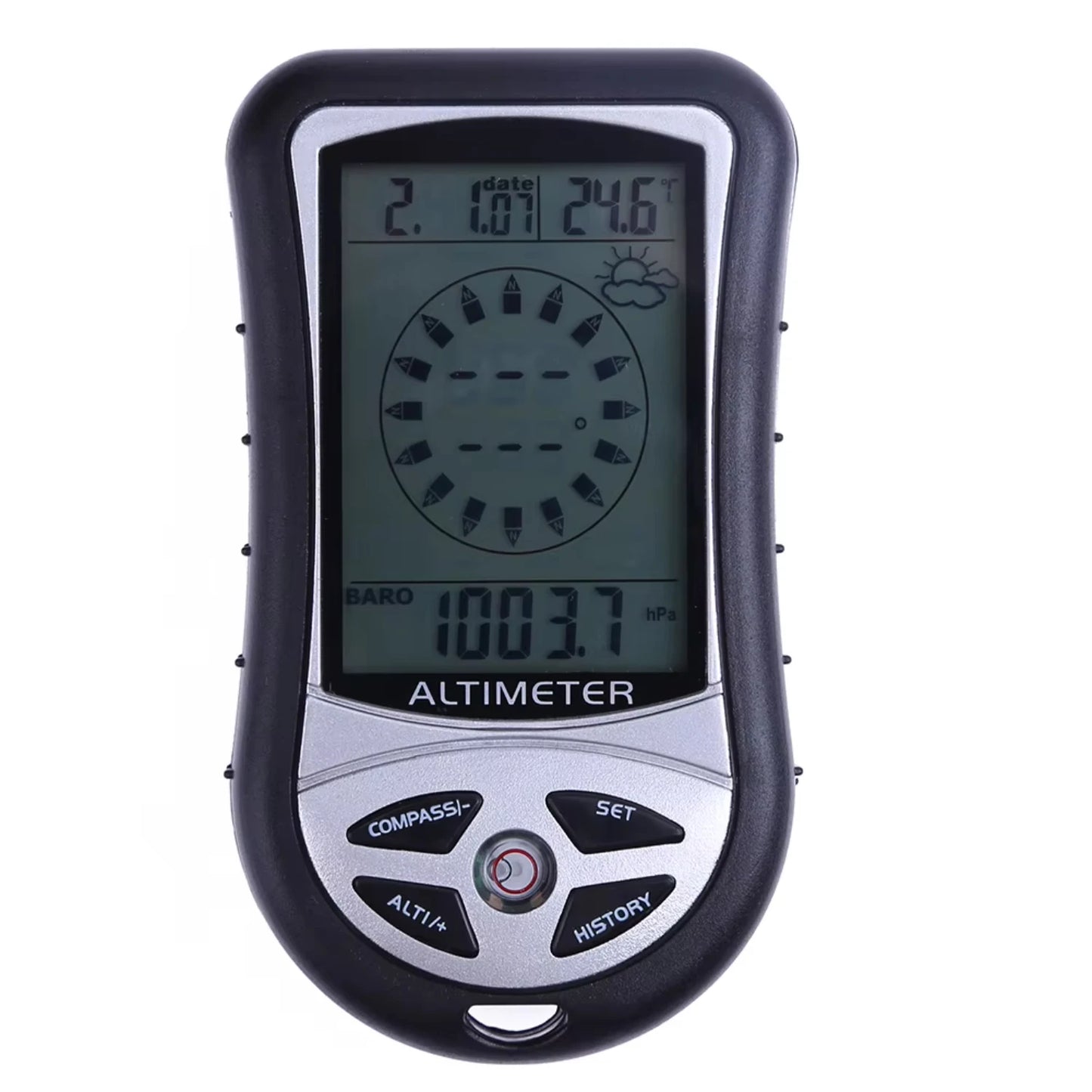 8-in-1 Handheld Navigation Compass with Altimeter & Barometer