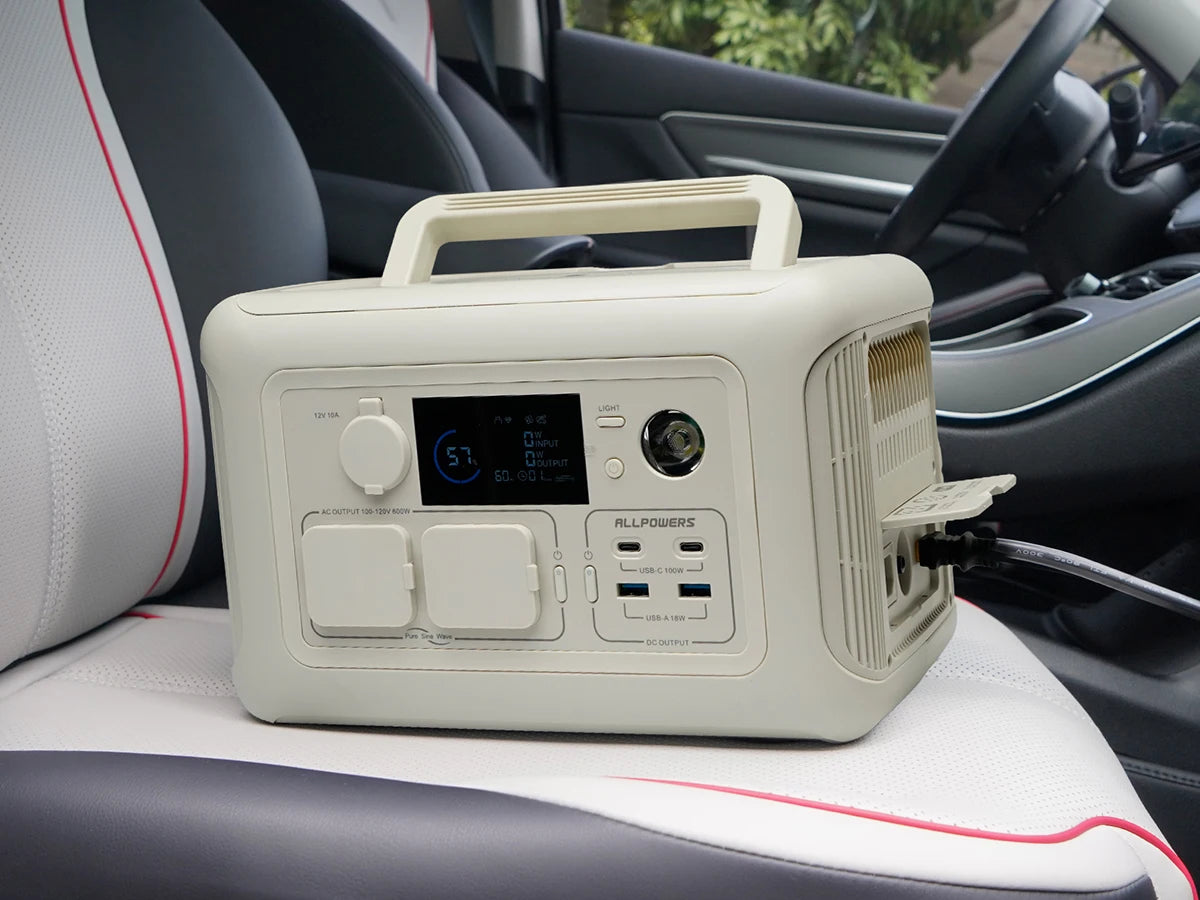 ALLPOWERS Portable Power Station w/Included Solar Panel 299Wh Pure Sine Wave Solar Generator for Camping & Backup