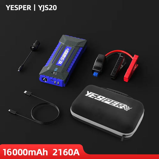 Portable Car Jump Starter 1000A Power Bank 12000mAh Emergency Battery Booster