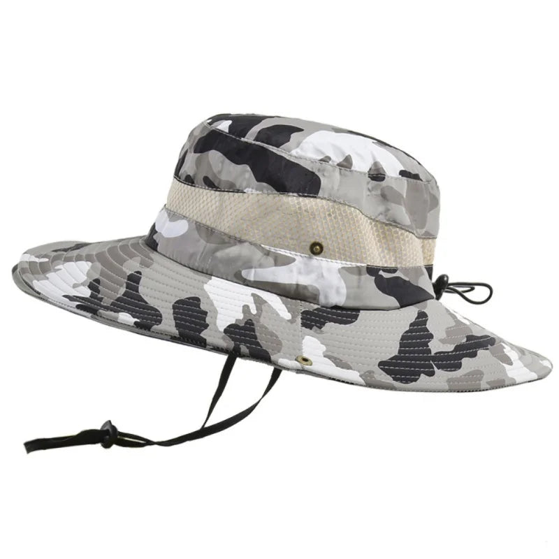 Summer UV Protection Wide Brim Fishing Hat