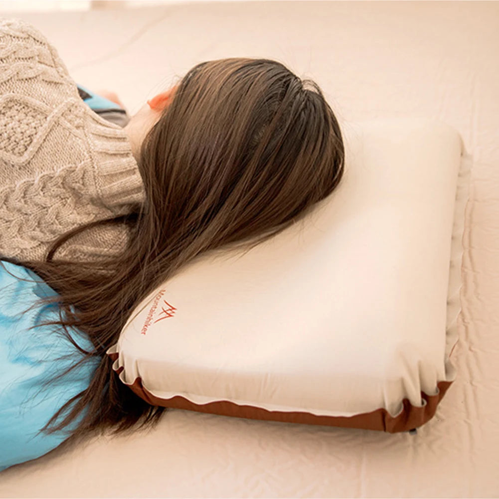 Ultralight Ergonomic Inflatable Camping Pillow with High Rebound Support