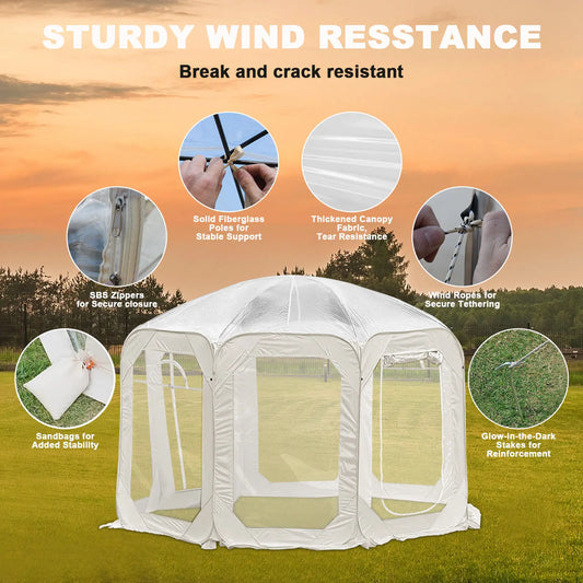 Outdoor Transparent Bubble Tent Portable Waterproof Camping Shelter