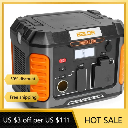 Portable Power Station 288Wh with AC Outlet and Solar Charging