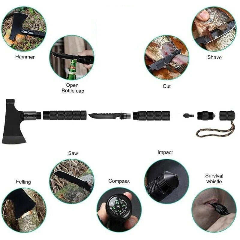 Foldable Survival Axe Multi Tool Kit