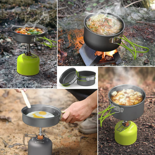 Portable Camping Cookware Set for 2-3 People