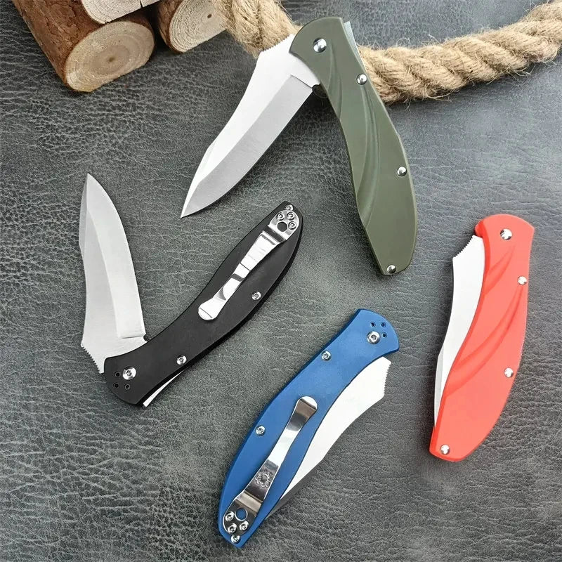 C66 Folding Pocket Knife D2 Steel Blade for Hunting, Camping & Hiking