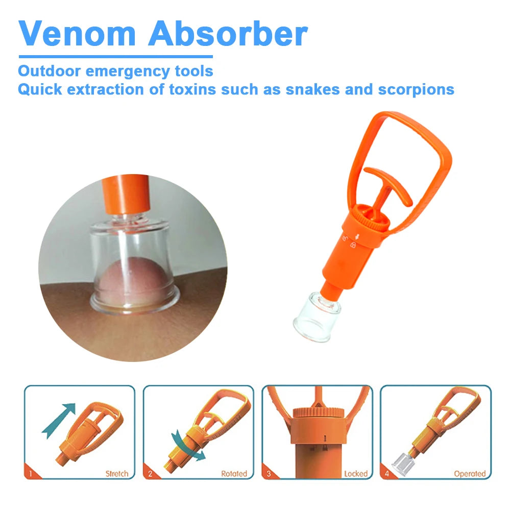 Safety Venom Extractor Suction Pump for Bites & Stings