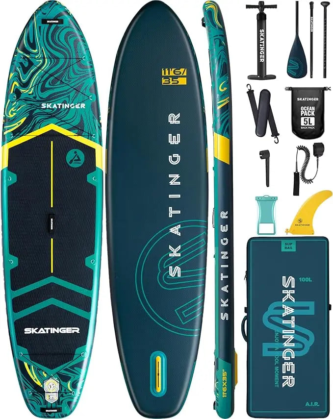 Extra Wide Inflatable Stand Up Paddle Board for Families