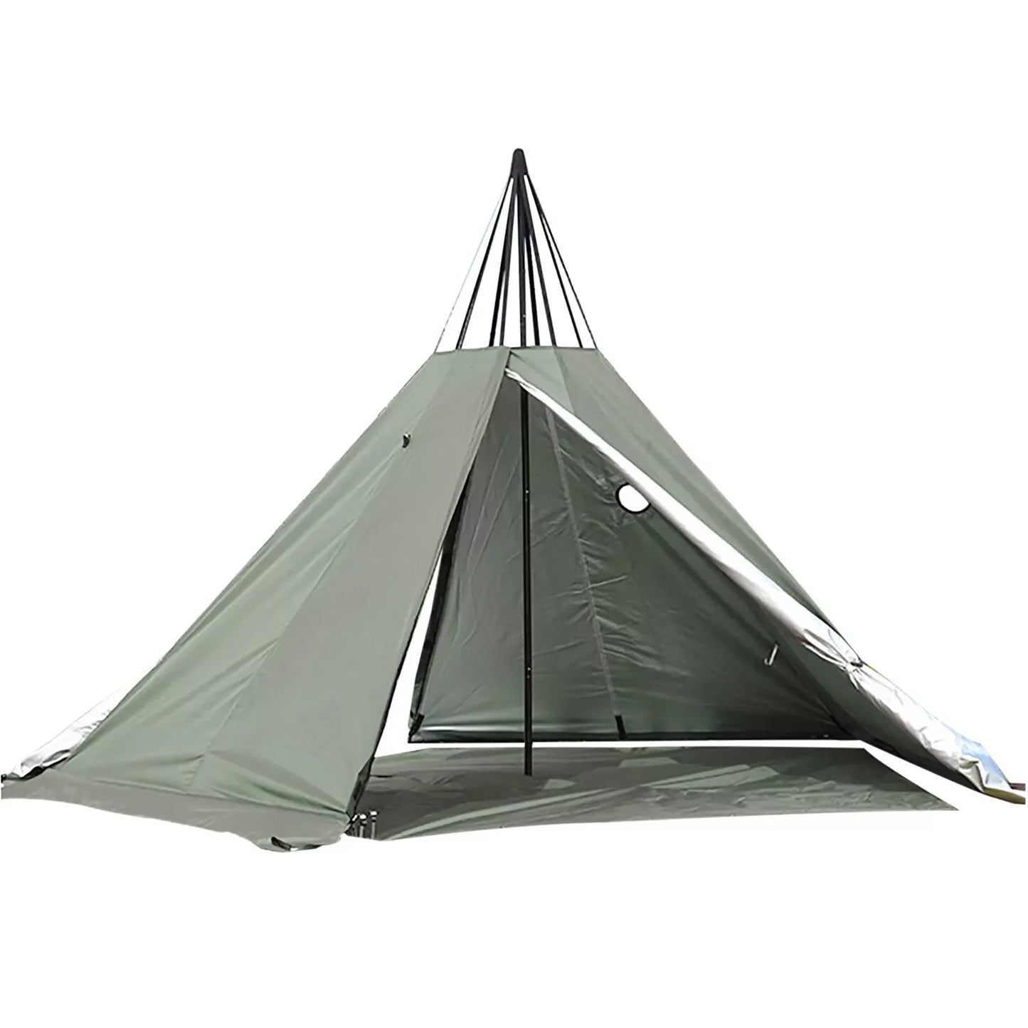 4 Season Waterproof Teepee Camping Tent with 2 Doors and Breathable Design