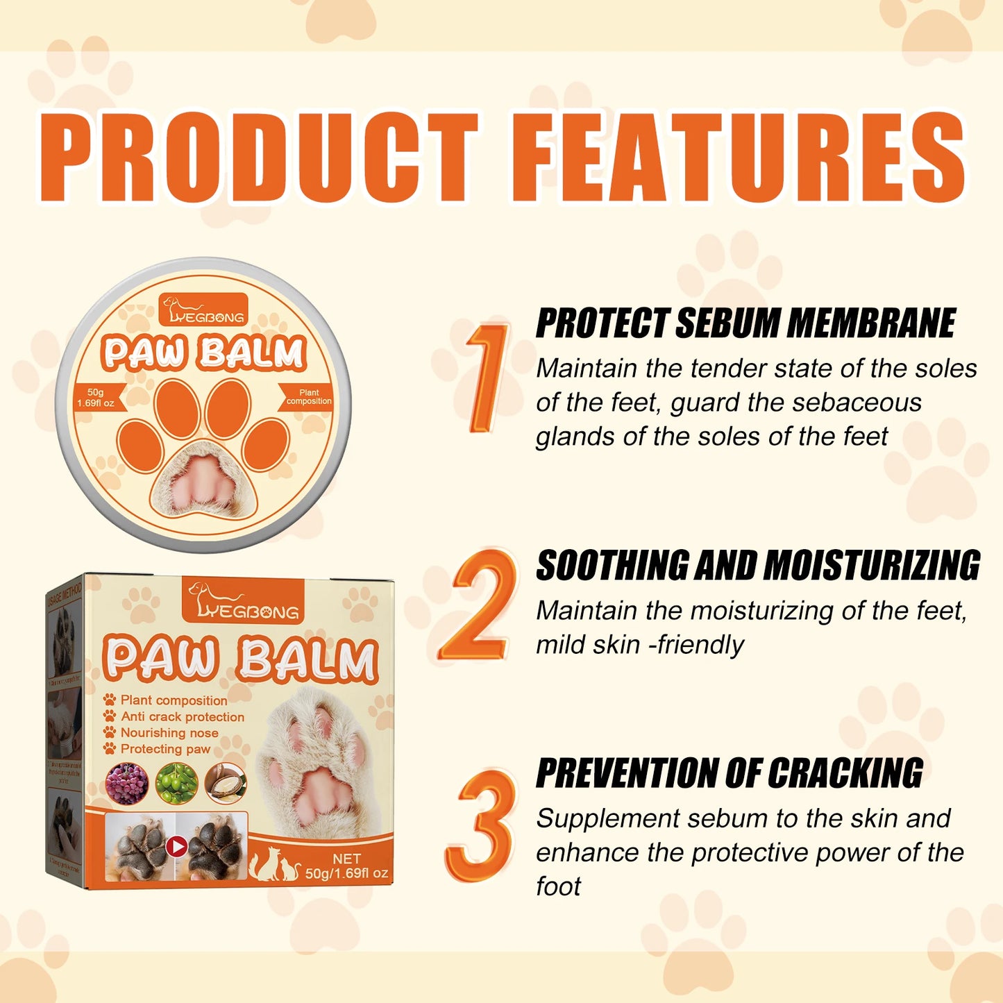 Pet Moisturizing Paw Protection Cream