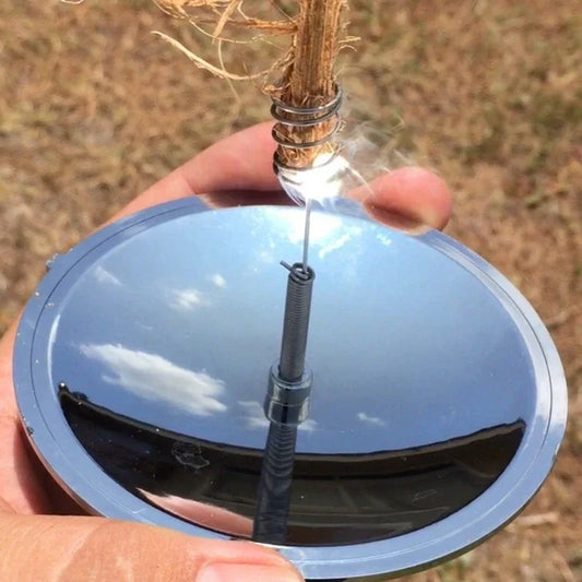 Outdoor Solar Fire Starter Waterproof Windproof Survival Tool for Camping & Emergency