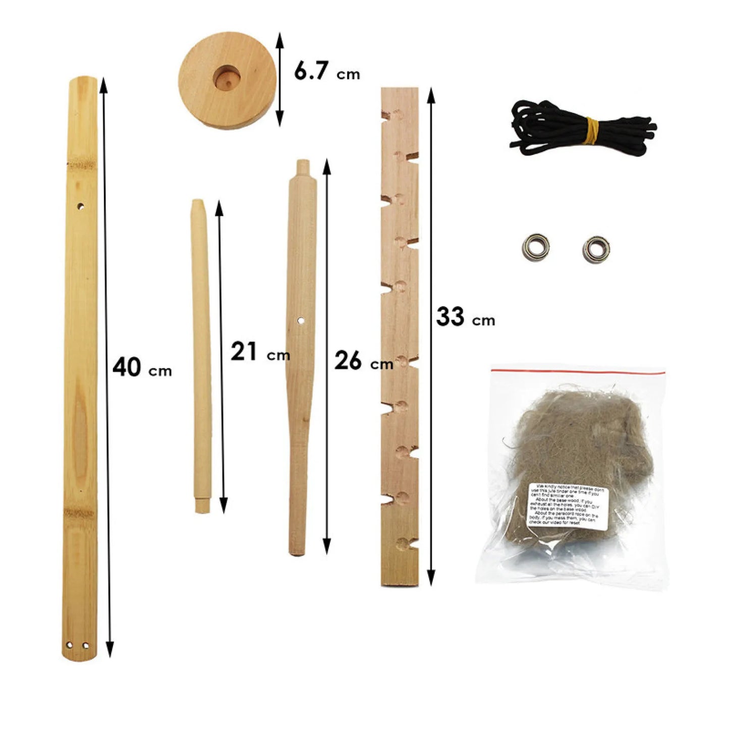 Wood Bow Drill Fire Starter Kit for Outdoor Survival and Emergency Use