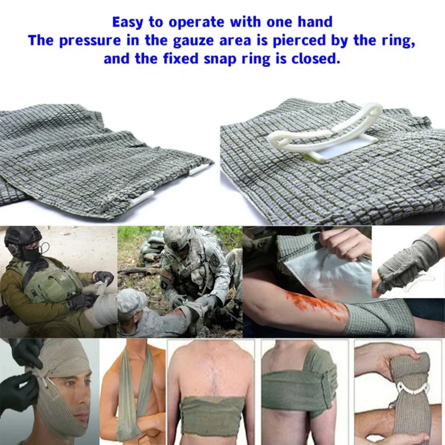 Outdoor Survival Gear Bag Medical Emergency First Aid Kit Military Tourniquet Bandage Camping