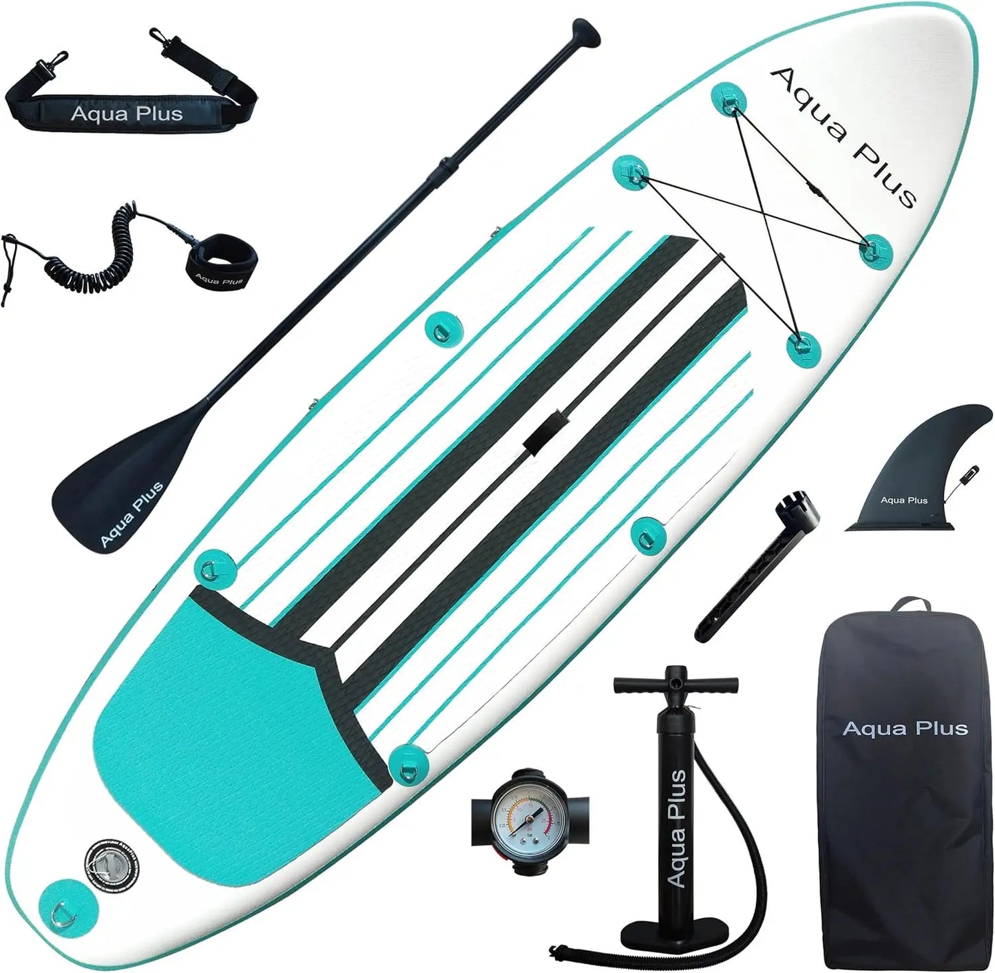 Inflatable Stand Up Paddle Board Set with Backpack and Accessories