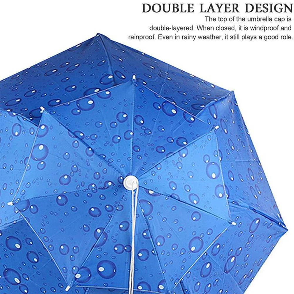 Outdoor Fishing Umbrella Portable Folding Double-layer Windproof UV-proof