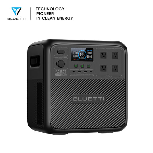 BLUETTI AC180T Portable Power Station 1432Wh LiFePO4 Battery Backup 1800W