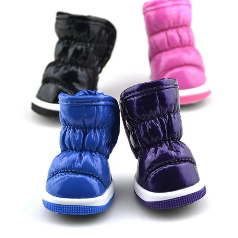 Winter Dog Snow Boots Waterproof Non-Slip Pet Shoes