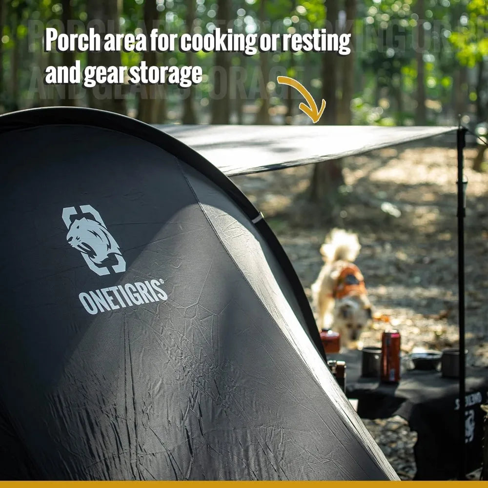 OneTigris COMETA Tunnel Camping Tent with Mesh Inner and Carry Bag