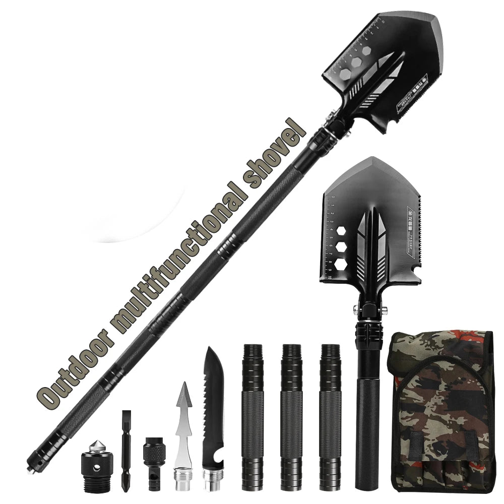 Multifunctional Folding Military Shovel Survival Tool Kit