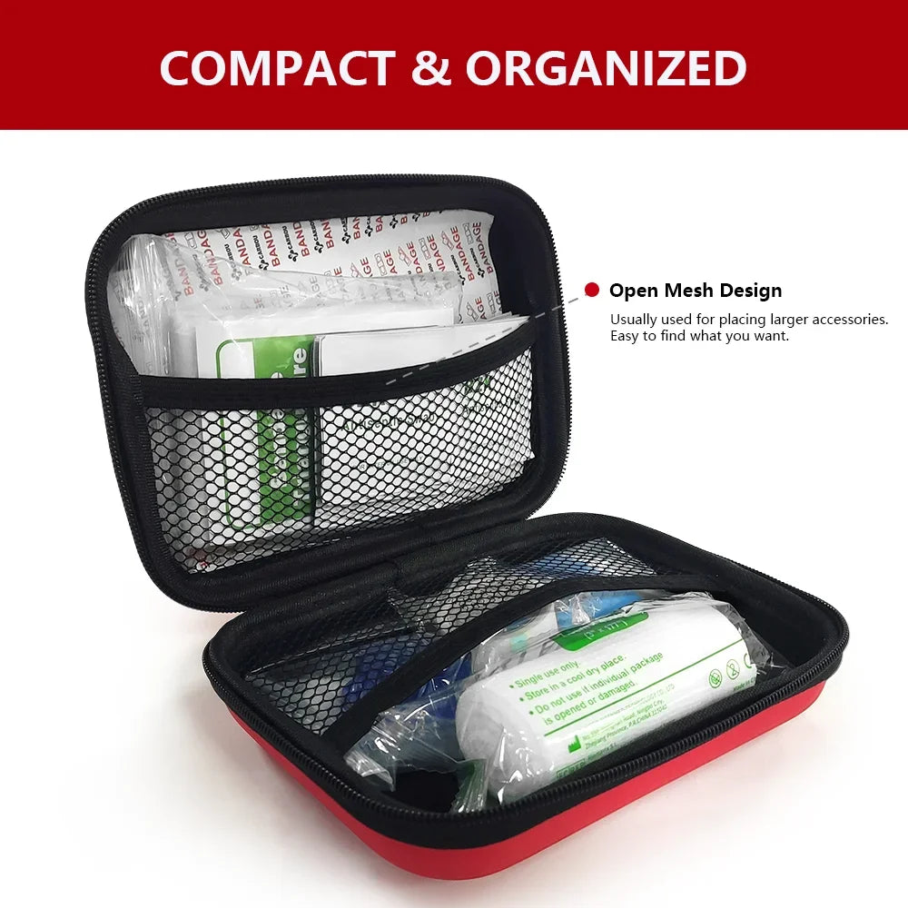 50808-2 Complete Portable Emergency Medical First Aid Kit Bag Storage Box For Outdoor Travel Camping Equipment