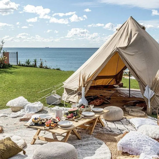 4 Season Waterproof Cotton Canvas Bell Tent