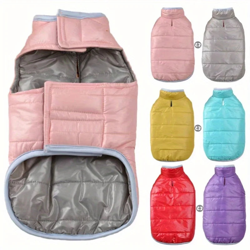 Double-Sided Waterproof Winter Dog Jacket