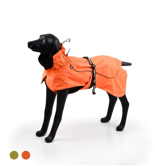 Warm Waterproof Dog Coat - Adjustable Small Dog, Cozy Sport Vest for Dogs (Orange, XL)