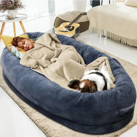 Comfortable Orthopedic Human/Dog Bed Soft & Cozy 67x38 Inch