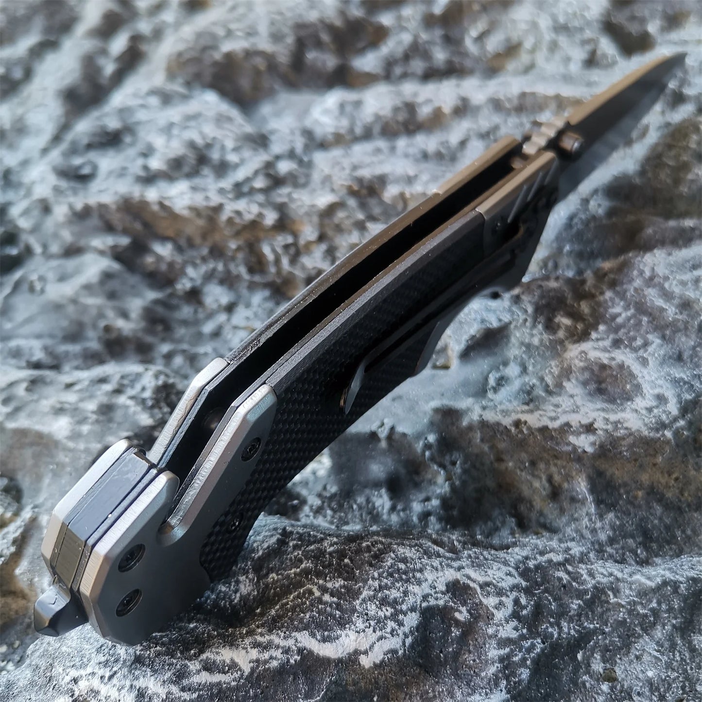 High Quality G10 Folding Knife Stainless Steel EDC Tool