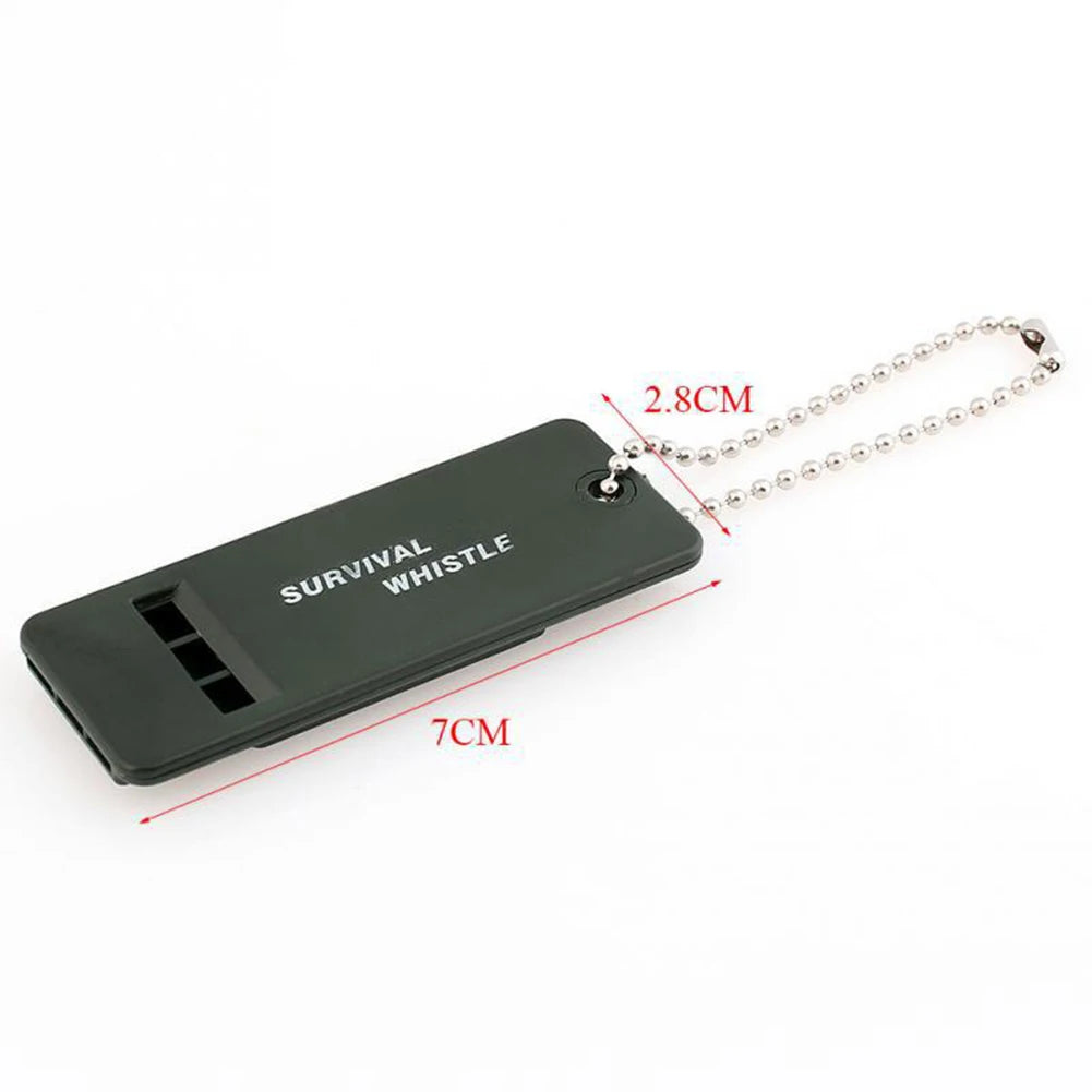 High Decibel Survival Whistle Keychain for Emergency Rescue and Outdoor Safety