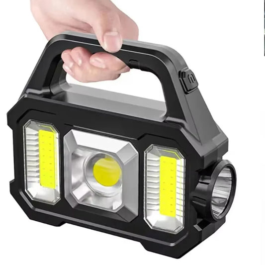 Solar Rechargeable Zoomable Waterproof Flashlight